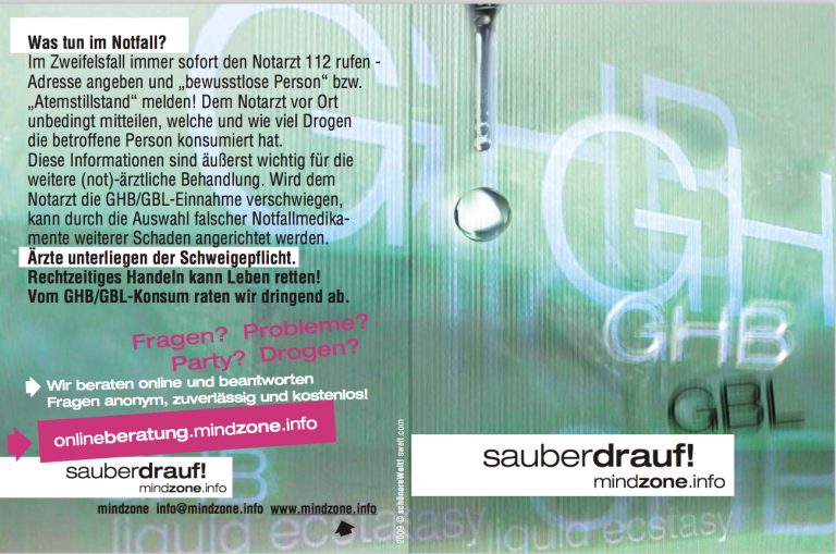 K.O.Tropfen (GHB / GBL) Das sollte man wissen und beachten! sauber drauf! mindzone.info