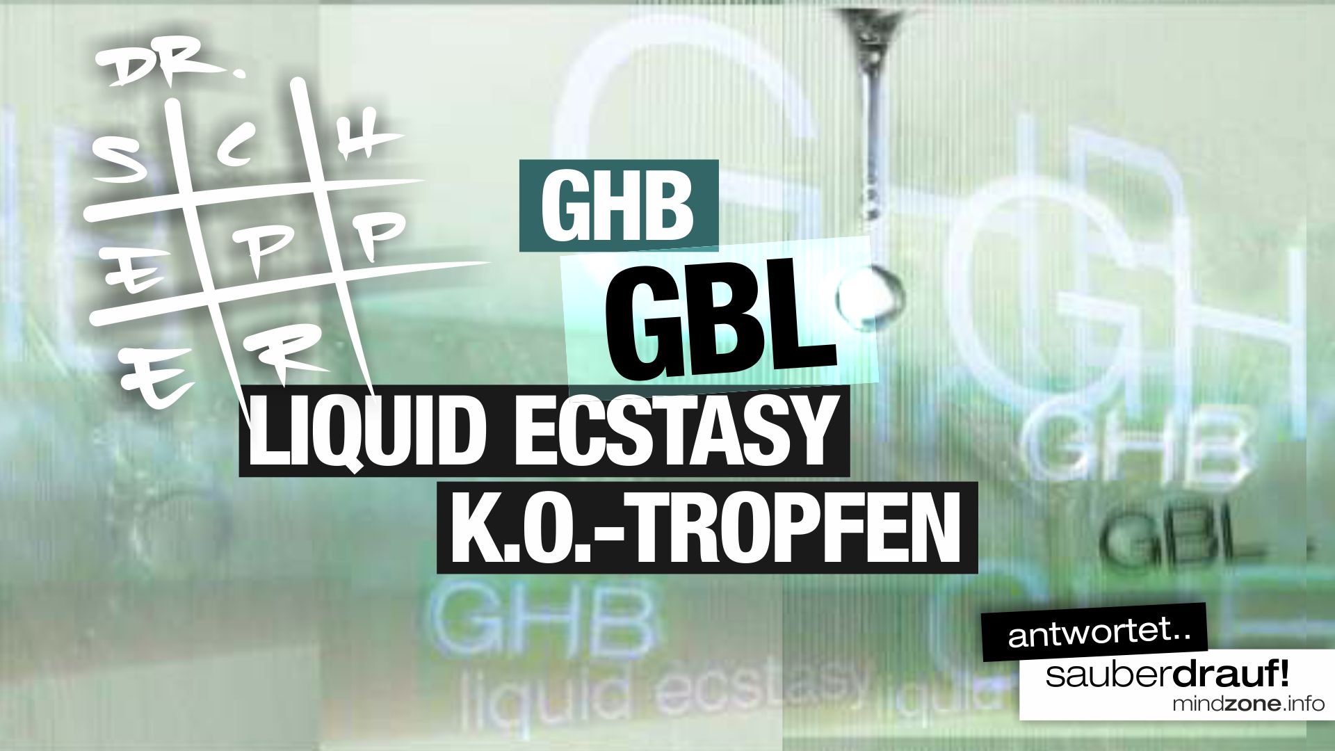 DR SCHEPPERT Screen – Alles über GHB-GBL-Liquid-Ecstasy-XTC-KO-Tropfen – Variante 2 mehr Farbe