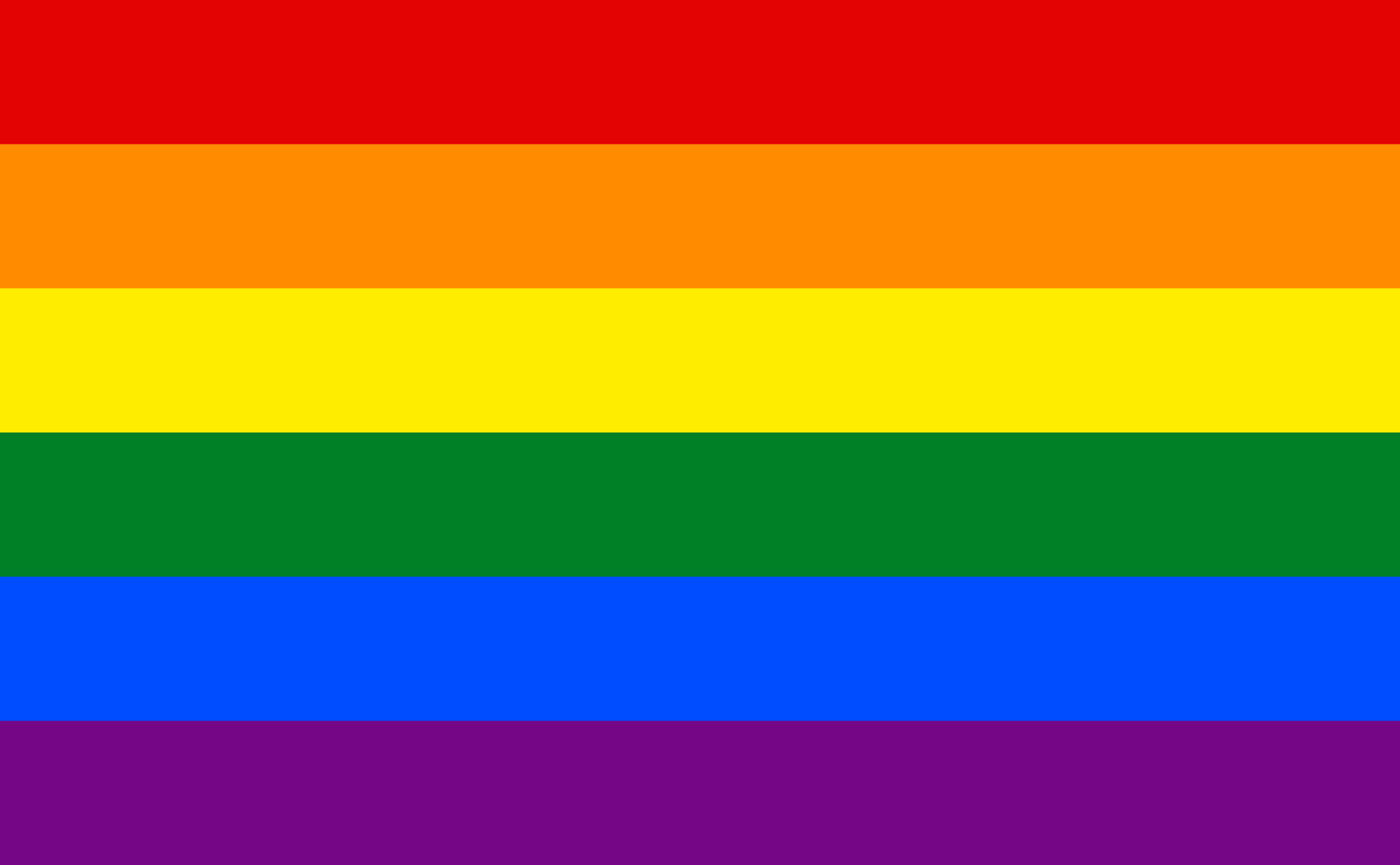 Die GayPride-Regenbogen als Zeichen für LGBTQIA+ Sympathie