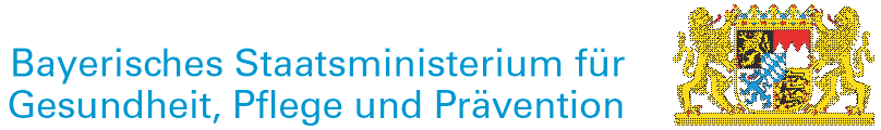 Logo des Bayerischen Staatsministerium für Gesundheit, Pflege und Prävention