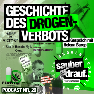 Geschichte des Drogenverbots - Im Gespräch mit Helena Barop - Nixon, Nancy Reagan und Christiane F: Folge 20 des sauber-drauf-party-drogen-podcast